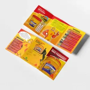 Folder para empresa com duas dobras | M5 digital Gráfica em Goiânia