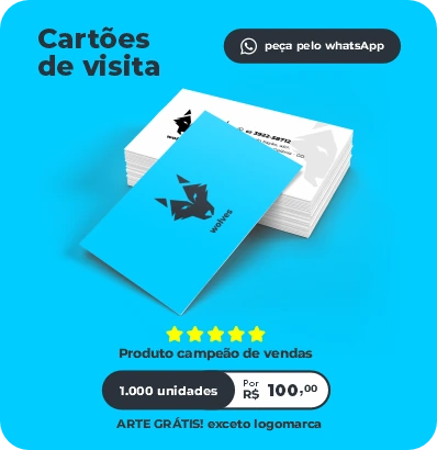 cartão de vista gráfica em goiania barato