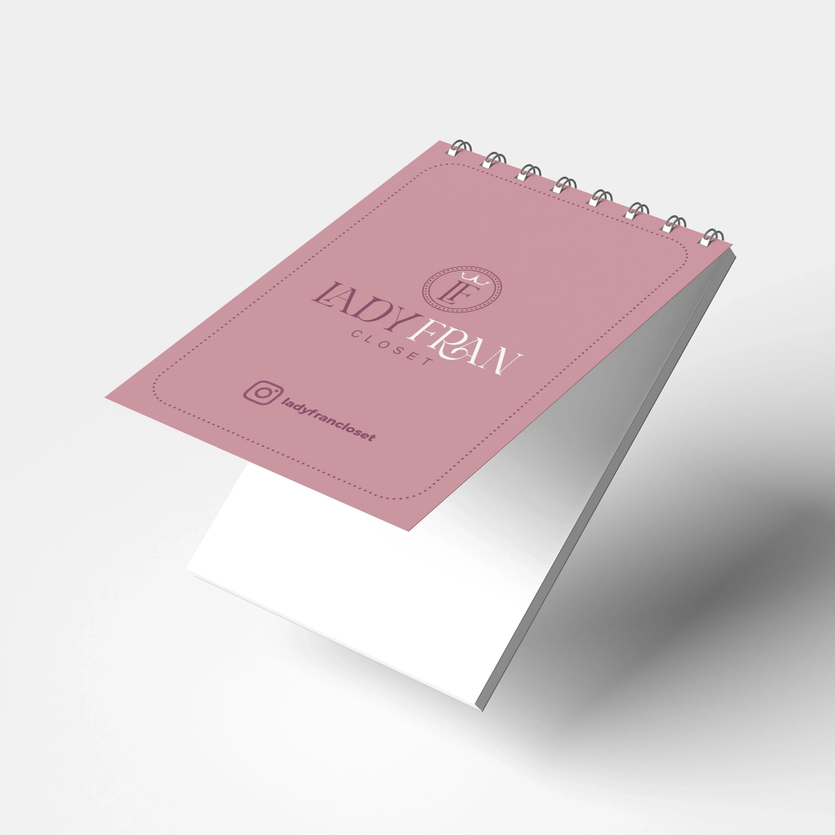 Bloco com esprial personalizado na gráfica m5digital