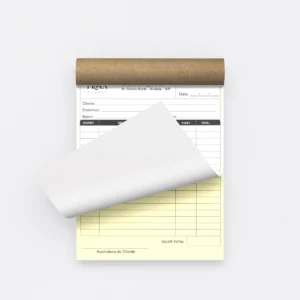 Talão de Pedido Auto Copiativo 2 vias