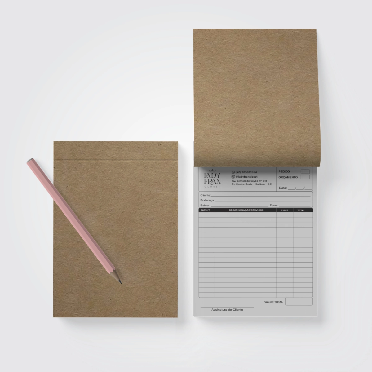 Talão de Pedido Auto Copiativo 2 vias