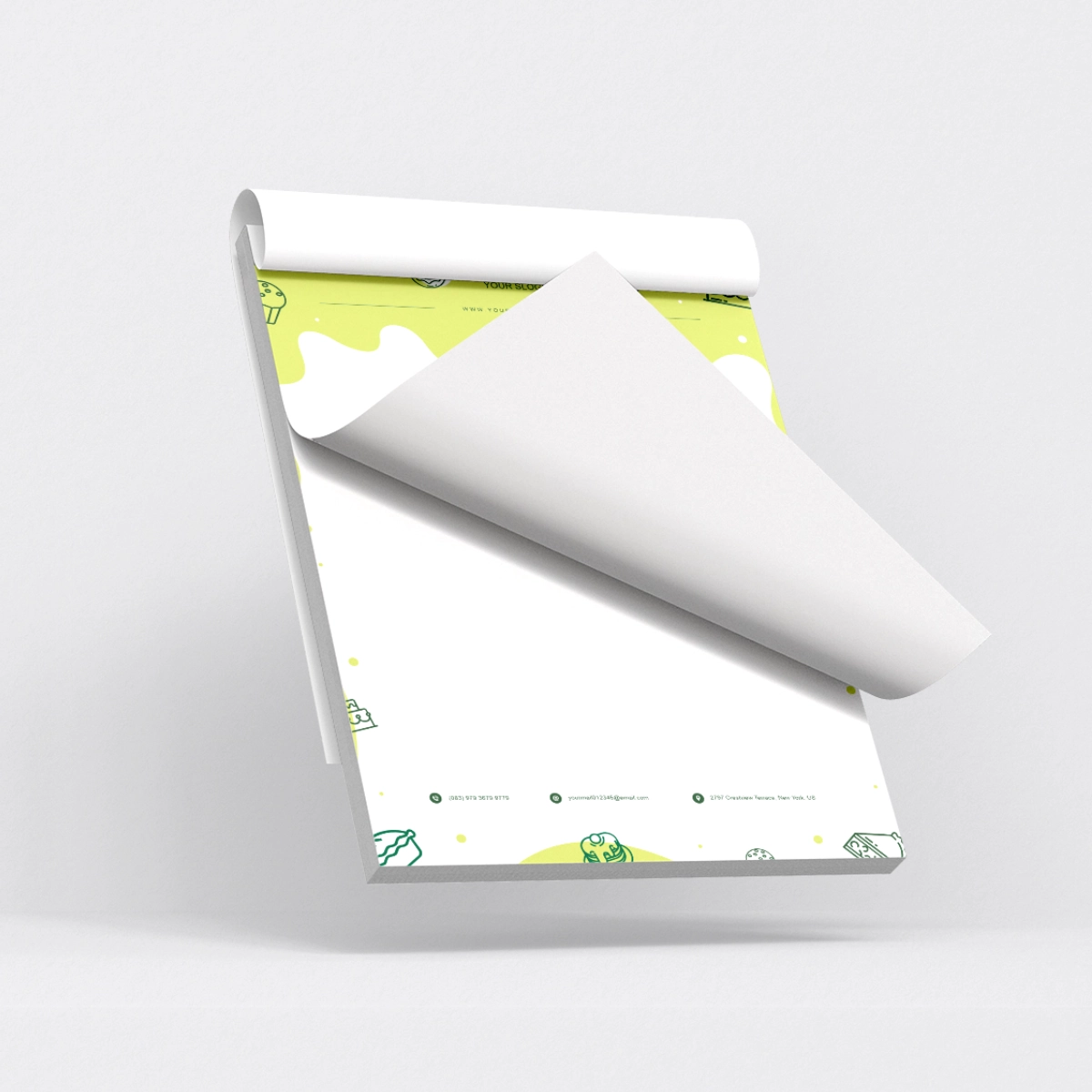 Bloco de Anotações com impressão colorida