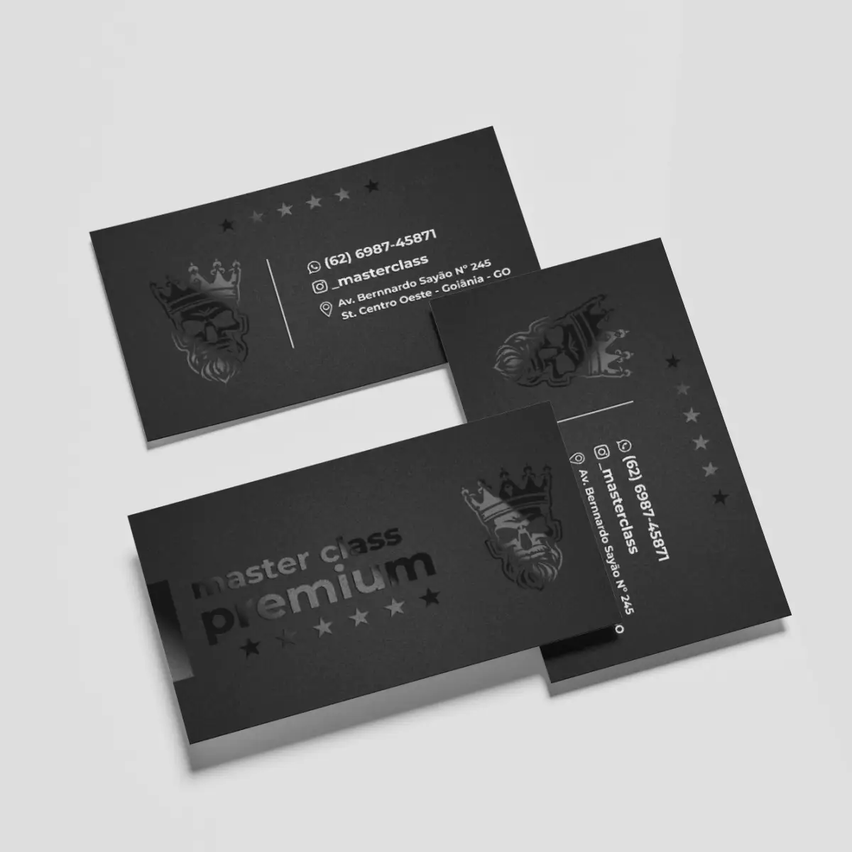 Cartão de Visita com verniz localizado | M5 Digital Gráfica em Goiânia