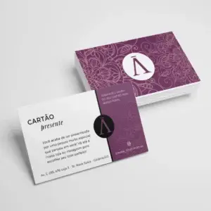 Cartão de Visita com Verniz Localizado grafica em goiania