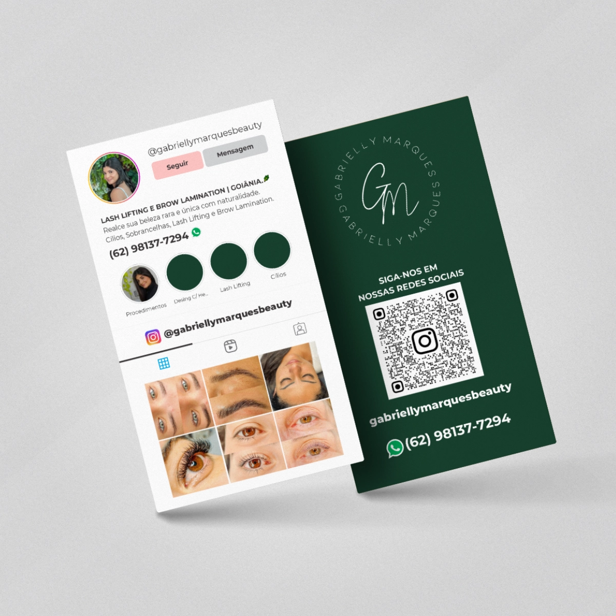 Cartãode Visita Instagram personalizado