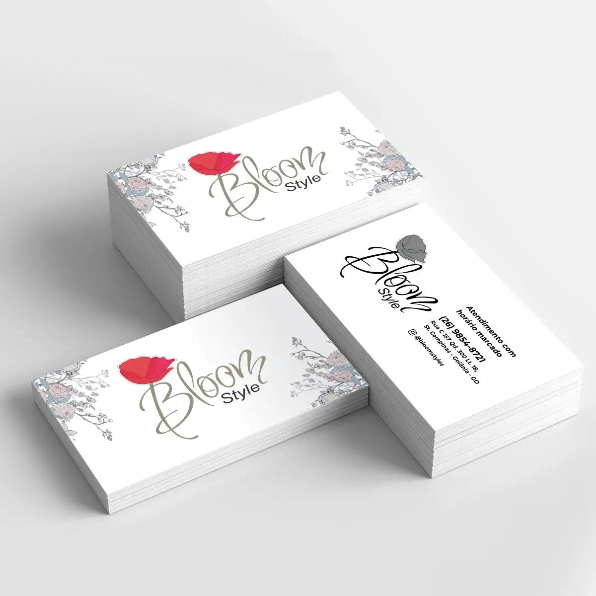 Cartão de Visita simples couche 300gr m5 digital gráfica em goiania