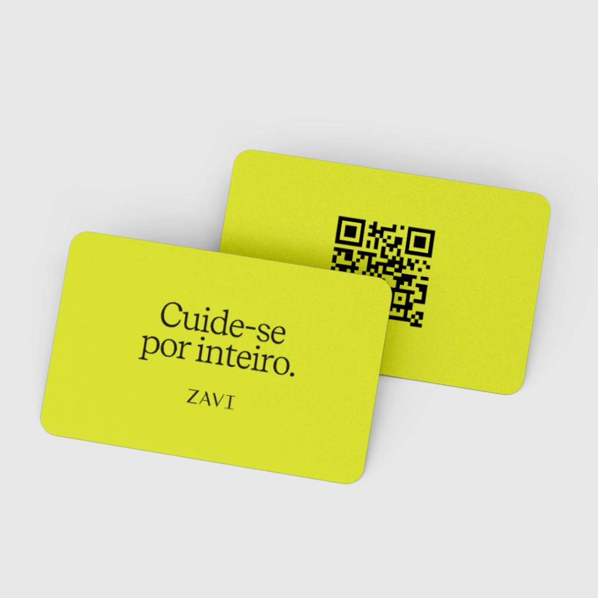 Cartão de vista em PVC personalizado