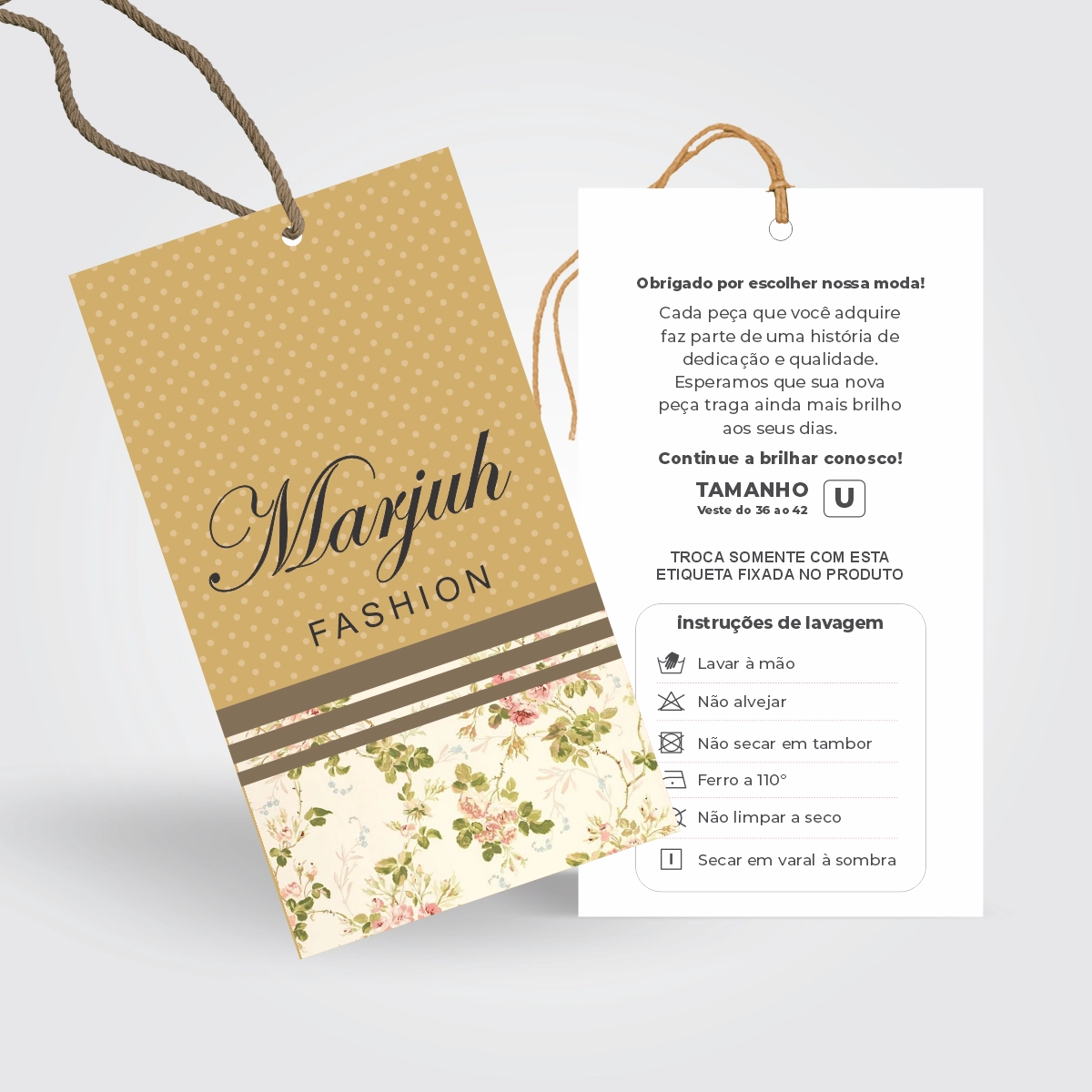 Etiqueta Simples de papel Personalizada