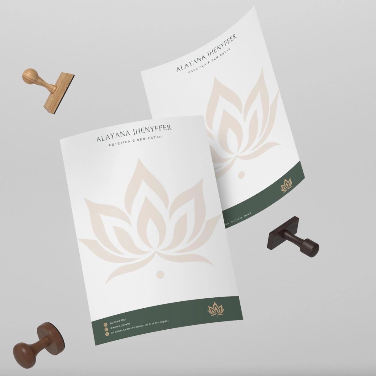 Timbrado A4, papelaria para escritório