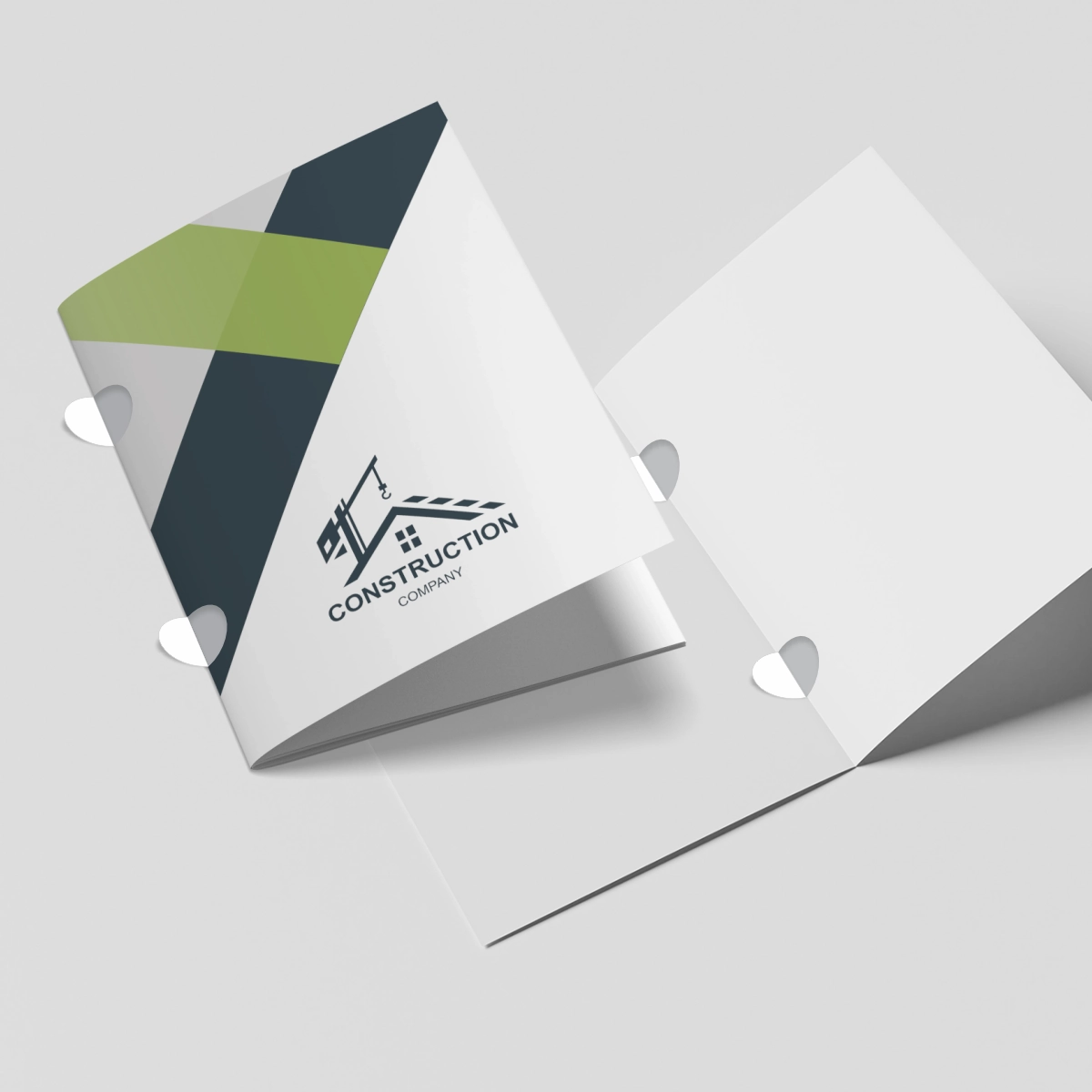 Pasta para documentos com orelha para grampear