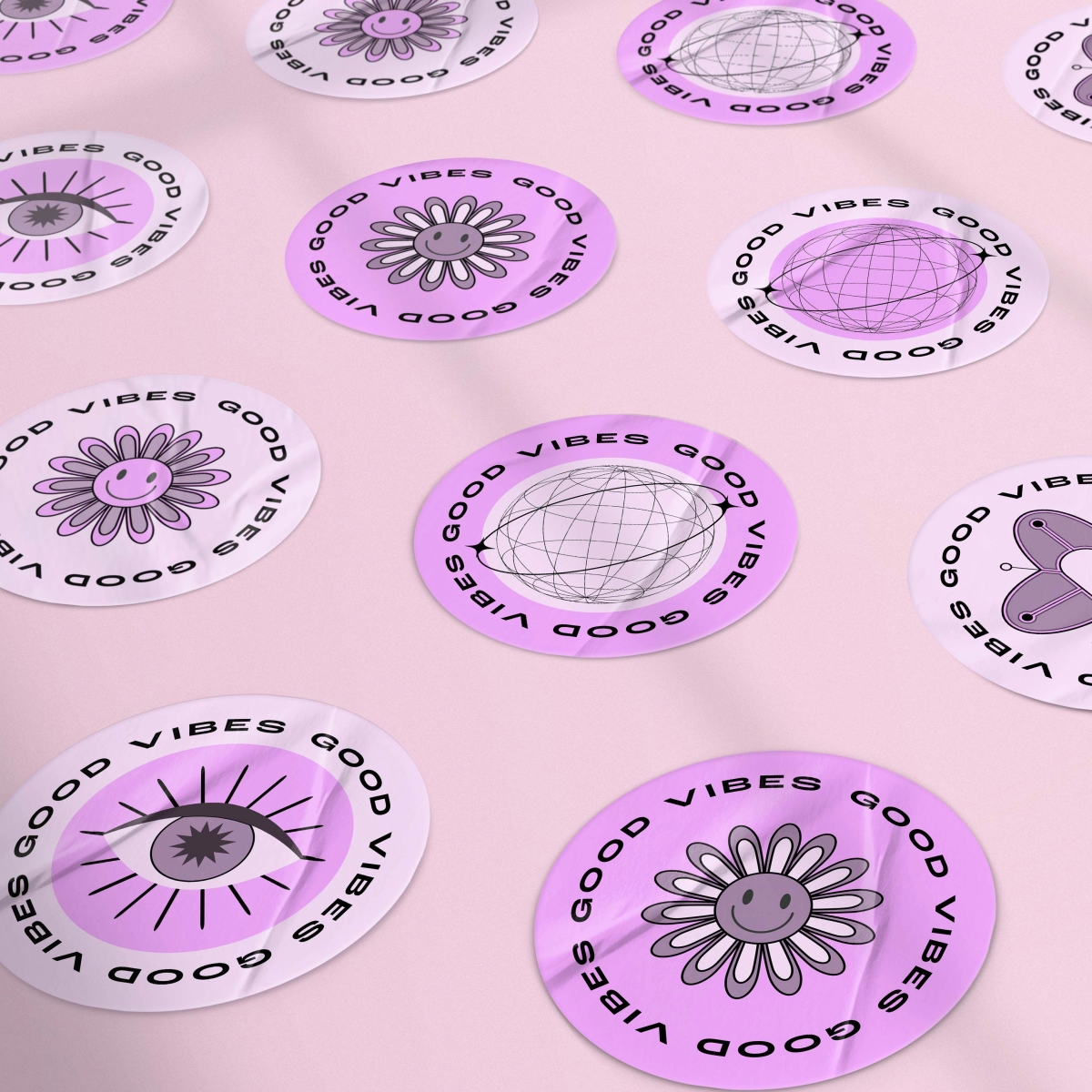 Etiquetas adesivas de vinil personalizadas resistentes à água